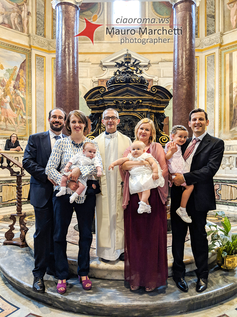 fotografo doppio Battesimo Roma doppi battezzanti Chiesa